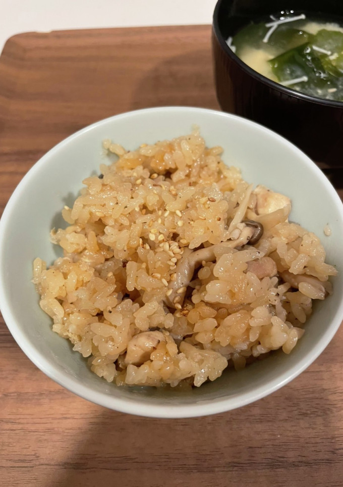 一手間で美味しい鶏ときのこの炊き込みご飯-レシピのメイン写真