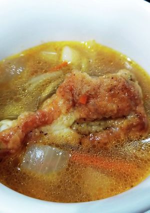 ゴロゴロ野菜とチキンのカレースープ♪-レシピのメイン写真