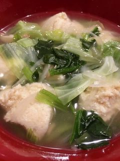 鶏団子スープ-レシピのメイン写真