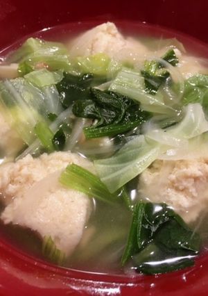 鶏団子スープ-レシピのメイン写真