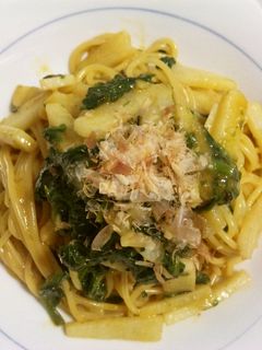 簡単☆山芋とホウレン草の和風パスタ-レシピのメイン写真