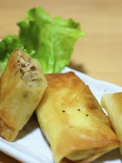 鯖缶カレー春巻き☆-レシピのメイン写真