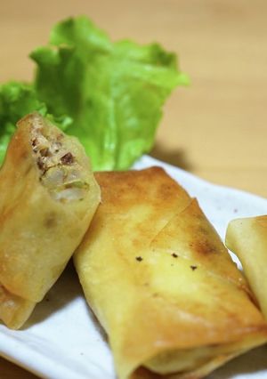 鯖缶カレー春巻き☆-レシピのメイン写真