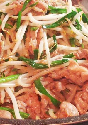 肉ニラもやしシャキシャキ炒め-レシピのメイン写真
