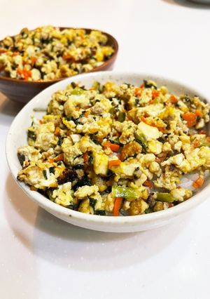 冷蔵庫のお掃除にも♡お豆腐そぼろ丼-レシピのメイン写真