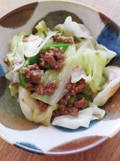 ひき肉・キャベツ・ピーマンあんかけ炒め-レシピのメイン写真