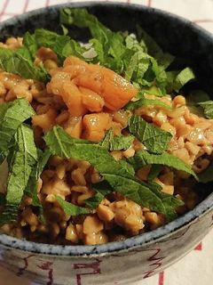 パパッと朝ごはん☆梅納豆ごはん-レシピのメイン写真