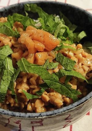 パパッと朝ごはん☆梅納豆ごはん-レシピのメイン写真