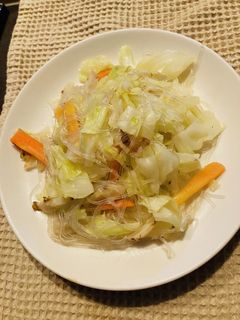キャベツと春雨の炒め物-レシピのメイン写真