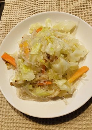 キャベツと春雨の炒め物-レシピのメイン写真