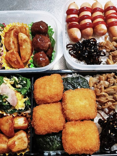 高校生息子&旦那弁当(10/26)-レシピのメイン写真