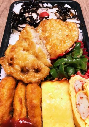 れんこんはさみあげ弁当　1026-レシピのメイン写真