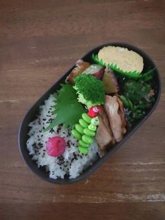 JK☆豚ロース肉の照焼き和風弁当♪-レシピのメイン写真