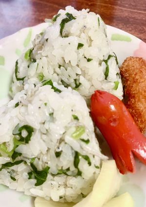 婆さまも孫もパクパク♪めちゃうま菜飯♪-レシピのメイン写真