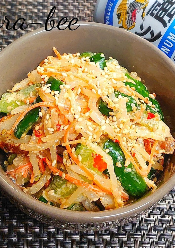 ちくわともやしの旨辛焼肉のたれマヨサラダ-レシピのメイン写真