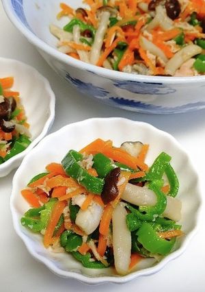 色々野菜の無限ピーマン☆簡単!レンジ♪-レシピのメイン写真
