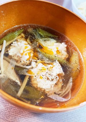 大満足☆鶏団子スープ-レシピのメイン写真