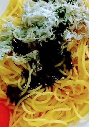 バジルパスタしらすのせ-レシピのメイン写真