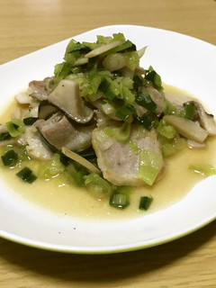 九条ねぎと豚肉の塩だれ炒め-レシピのメイン写真