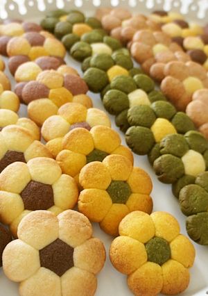 押し花クッキーの作り方（野菜パウダー）-レシピのメイン写真