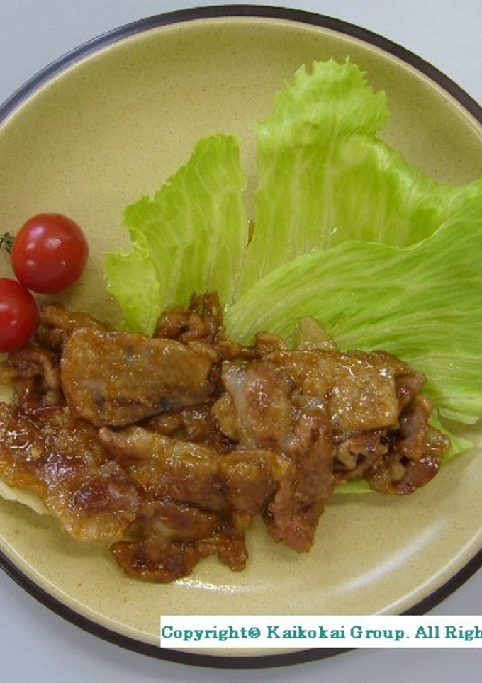 さっぱりしょうが焼き（透析食）-レシピのメイン写真