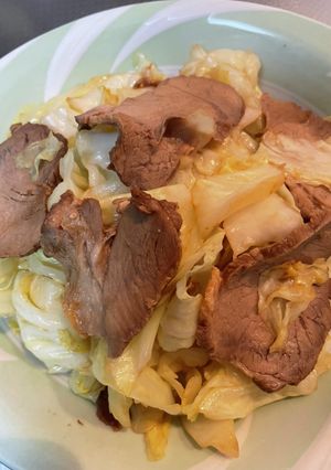 #簡単#ちぎりキャベツで作る#焼豚炒め-レシピのメイン写真