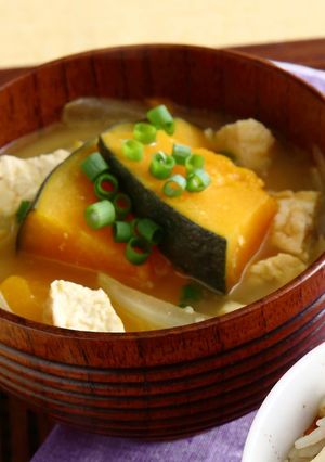 旨味たっぷり！ほっくりかぼちゃの雷汁-レシピのメイン写真