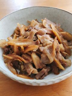 豚肉とごぼうの甘辛炒め-レシピのメイン写真