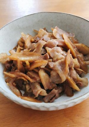 豚肉とごぼうの甘辛炒め-レシピのメイン写真