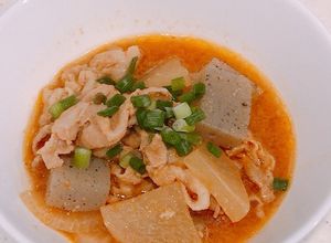 もつでなく豚バラで、もつ煮風豚バラ煮込み-レシピのメイン写真