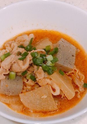 もつでなく豚バラで、もつ煮風豚バラ煮込み-レシピのメイン写真