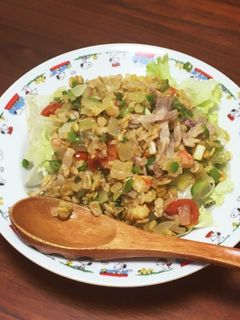 オートミールのドライカレーサラダ-レシピのメイン写真