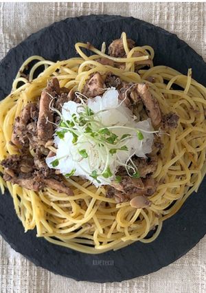 イワシ缶と大根おろしの和風パスタ-レシピのメイン写真