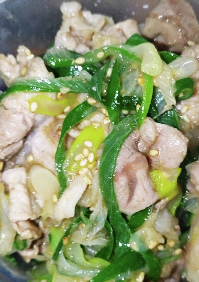 【作り置き】豚肉のねぎ塩炒め-レシピのメイン写真