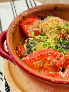 秋刀魚のトマトチーズ香草パン粉焼き-レシピのメイン写真