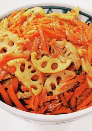 昆布つゆで簡単！！れんこんのきんぴら-レシピのメイン写真