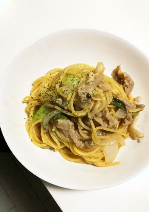 ミキサーで簡単にジャポネソースパスタ☆-レシピのメイン写真
