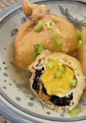 ひじき煮リメイク♡ひじき入り煮卵とろみ餡-レシピのメイン写真