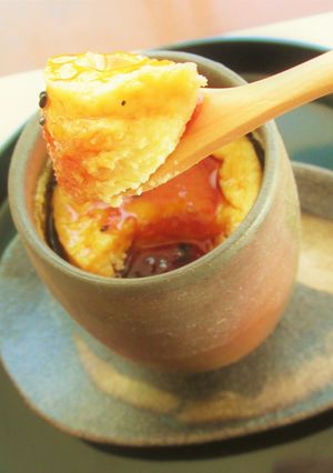 さつまいも焼きプリン黒ごまカラメルソース-レシピのメイン写真