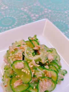 ☆市販の胡麻ドレで簡単ゴーヤの和え物♪-レシピのメイン写真