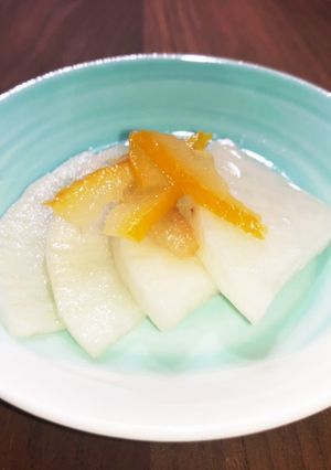 柚子茶（柚子ジャム）でお漬物【ゆず大根】-レシピのメイン写真