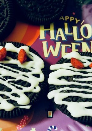 オレオで赤い目のミイラ★ハロウィンおばけ-レシピのメイン写真