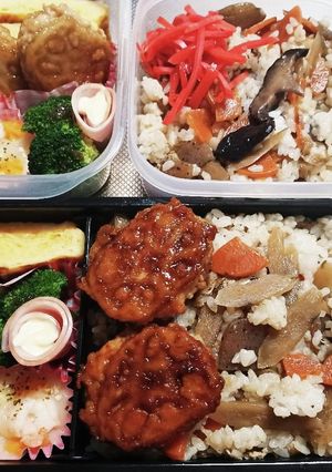 高校生息子&旦那弁当(10/27)-レシピのメイン写真