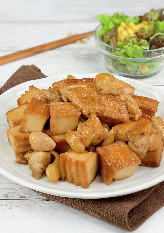食材２つで主役♪鶏肉と厚揚の甘酢照り焼き-レシピのメイン写真