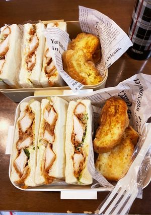 チキンカツサンドとフレンチトーストBOX-レシピのメイン写真