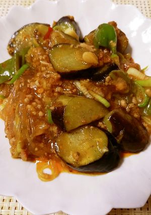 全部まとめて！麻婆茄子ピーマン春雨-レシピのメイン写真