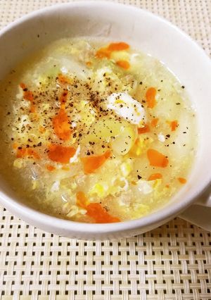 長ネギと卵の中華風かき玉スープ-レシピのメイン写真
