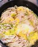 塩麹で「豚バラと白菜のミルフィーユ鍋」