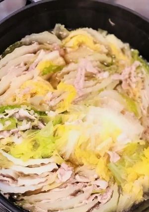 塩麹で「豚バラと白菜のミルフィーユ鍋」-レシピのメイン写真