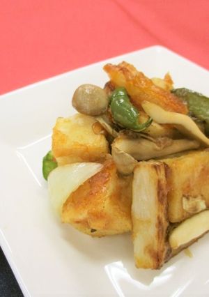 高野豆腐でなんちゃって酢豚風炒め-レシピのメイン写真